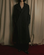 "Ground Y" 19AW Draping design cotton gabardine trench coat