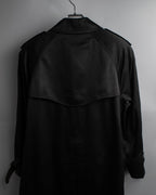 "BURBERRYS" Traditional detail double-breasted stand color trench coat