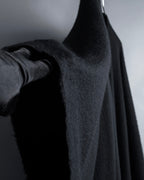 "BALENCIAGA" Fringe design open front cape