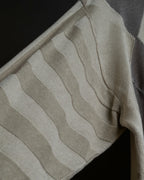 "BALENCIAGA" Diamond pattern argyle twill crew neck knit