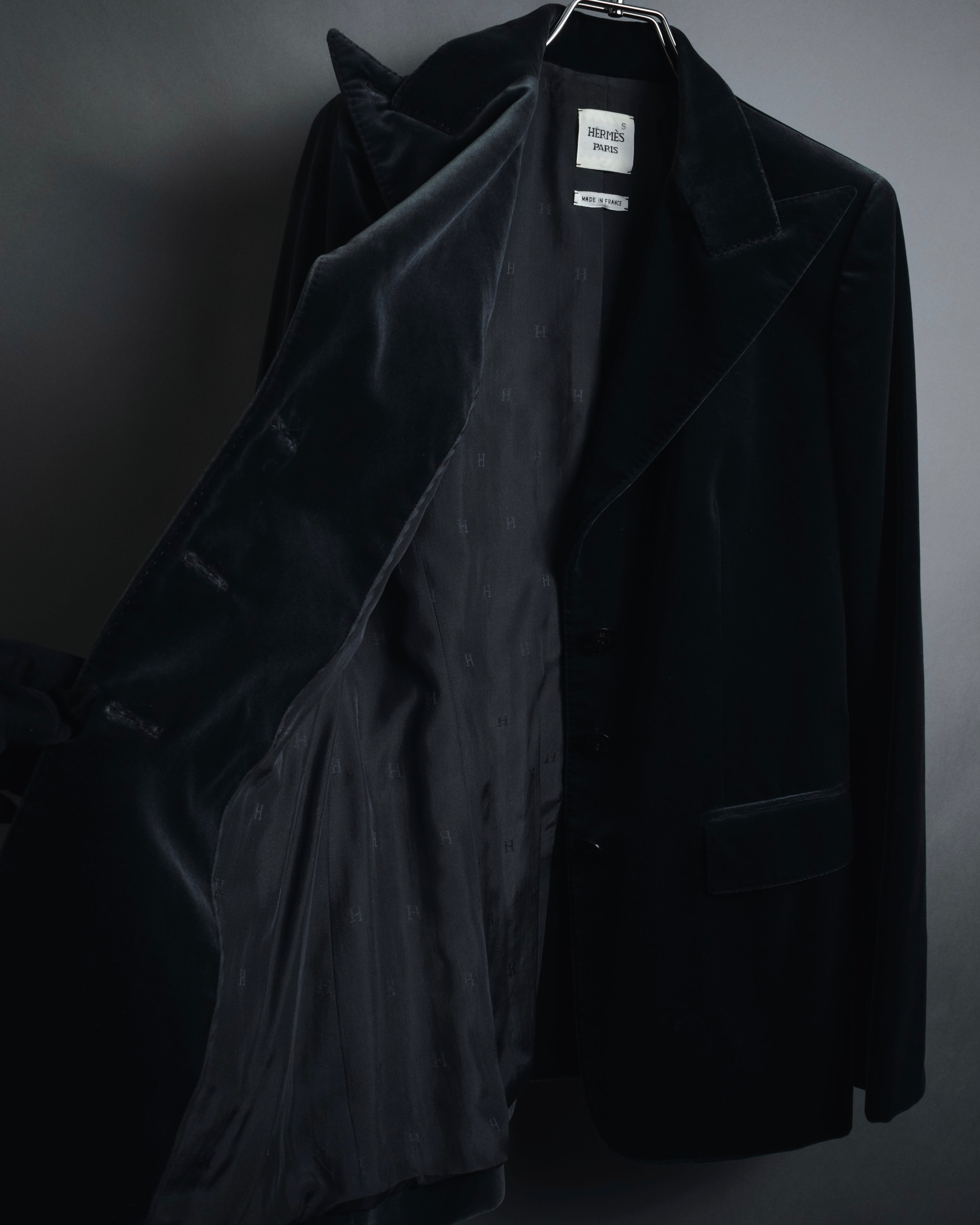 –SPECIAL– "HERMES"
00’s Velvet switchinglamb leather collar special tailored jacket