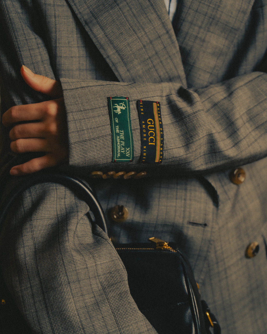 -SPECIAL- “GUCCI” 2019-2021 Glen check double-breasted wool suit