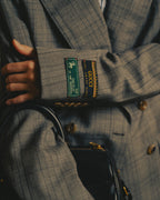 -SPECIAL- “GUCCI” 2019-2021 Glen check double-breasted wool suit