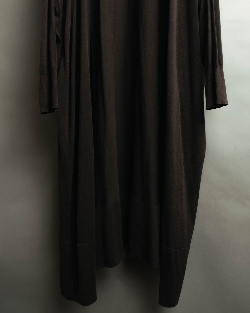 "Hermès" 00's Draped cotton silk long cardigan
