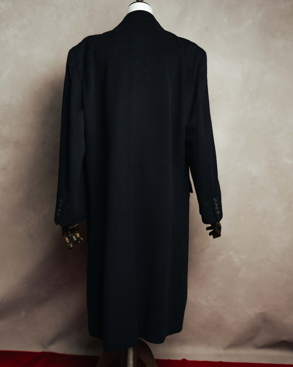 "Burberrys" 80's-90's Classic wool-cashmere long overcoat