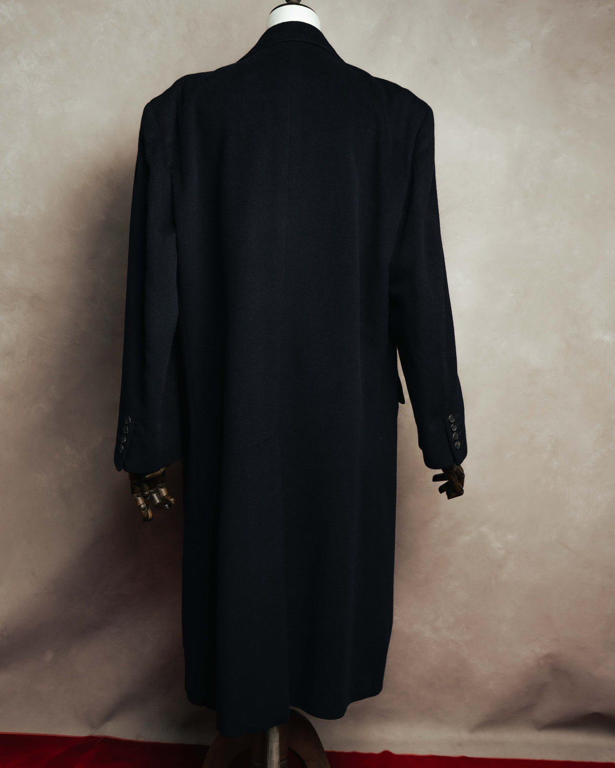 "Burberrys" 80's-90's Classic wool-cashmere long overcoat