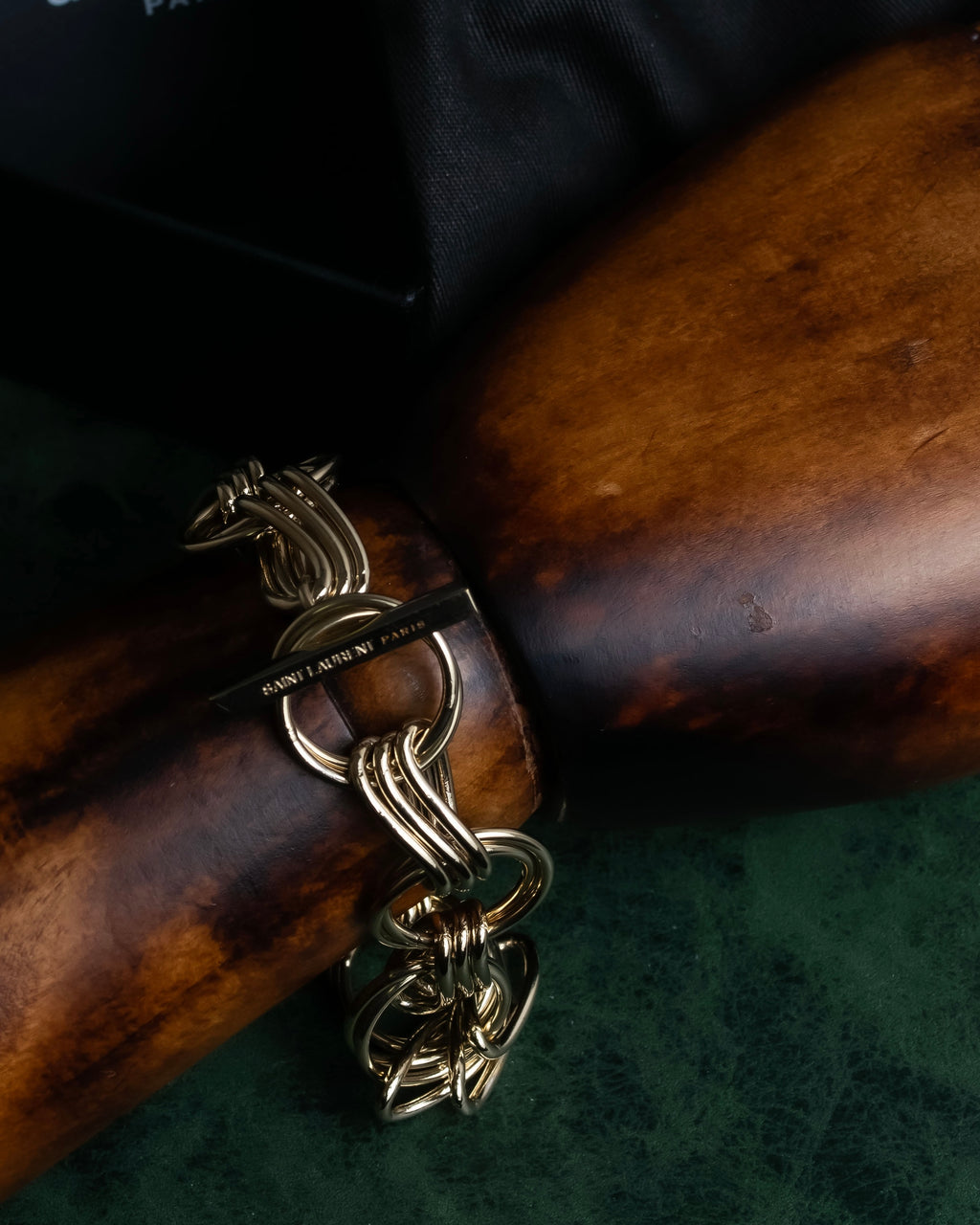 "Saint Laurent" Gold chain link design bracelet