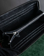 "MAISON MARGIELA" Lizard-embossed leather long wallet