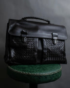 BOTTEGA VENETA" Intrecciato out pocket design briefcase bag