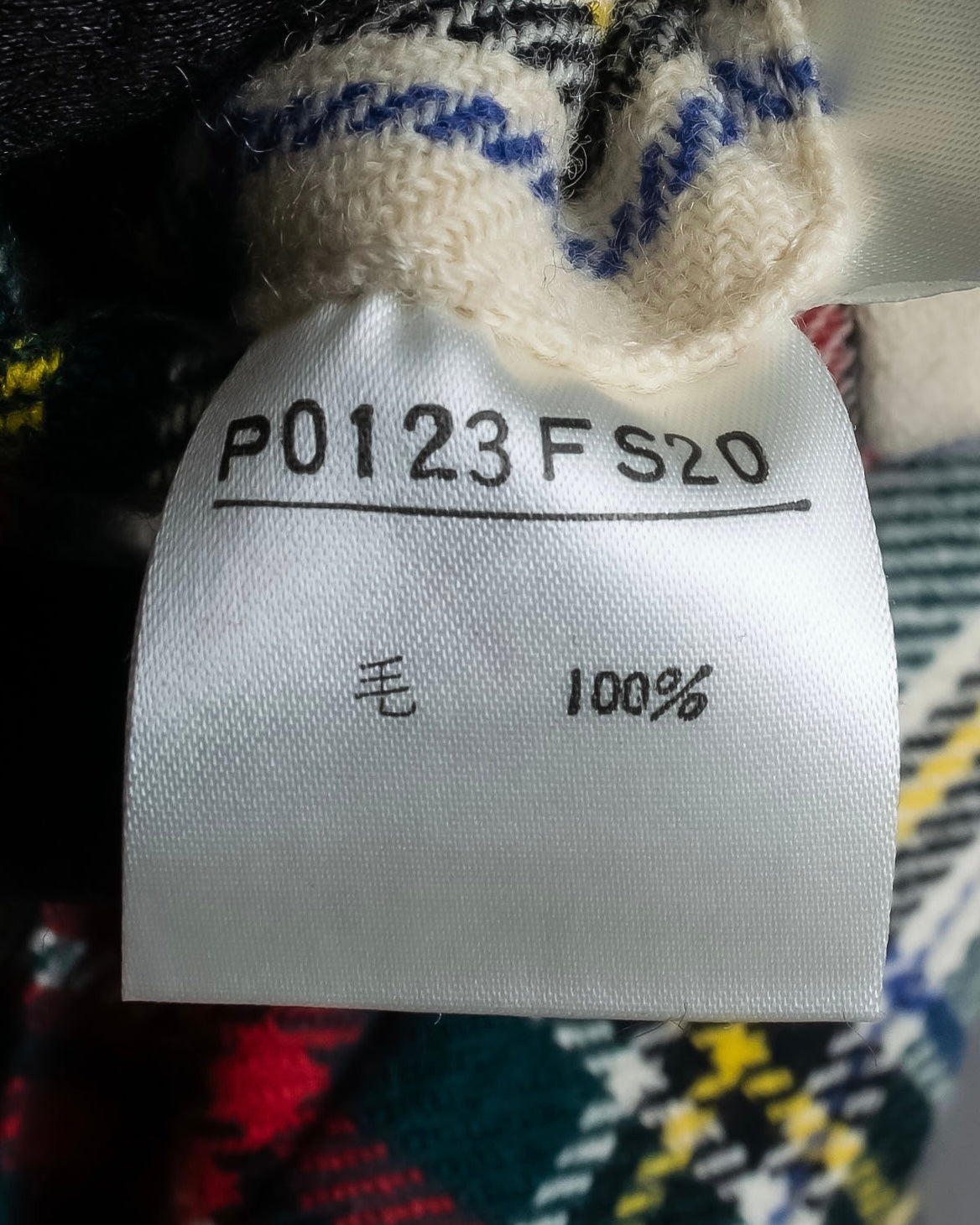 "PINK HOUSE" Tartan check pleated wrap skirt