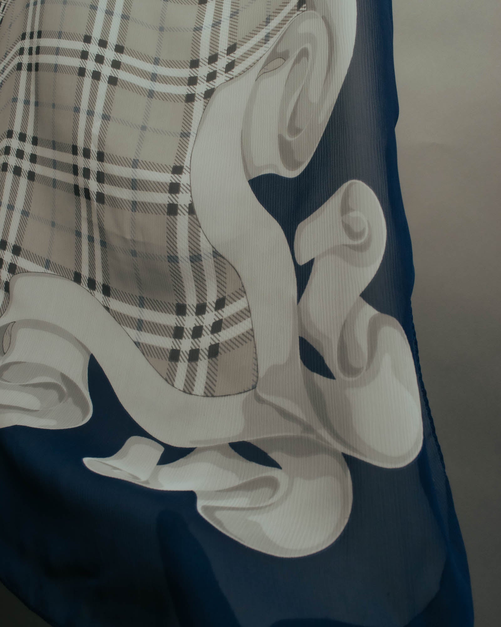 "Burberrys" 80's-90's Lightweight checked scarf