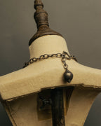 -SPECIAL- “Jean Paul Gaultier” 90’s-00’s sculptural metal ring necklace