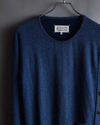 "MAISON MARGIELA" 17SS Asymmetric button line knit