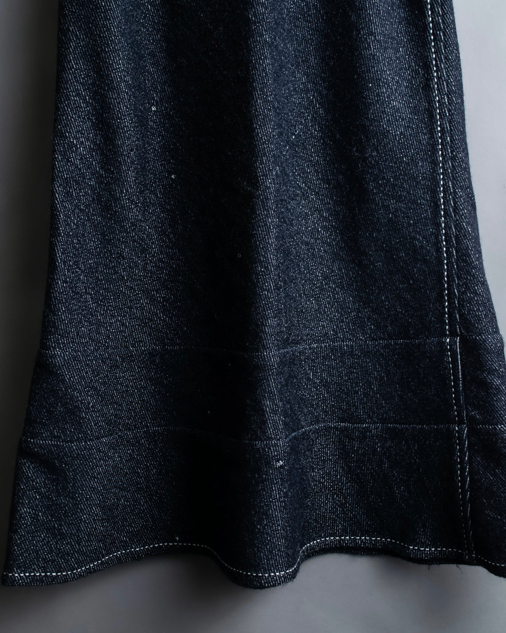 "tricot COMME desGARCONS" Flared silhouette wool cropped skirt