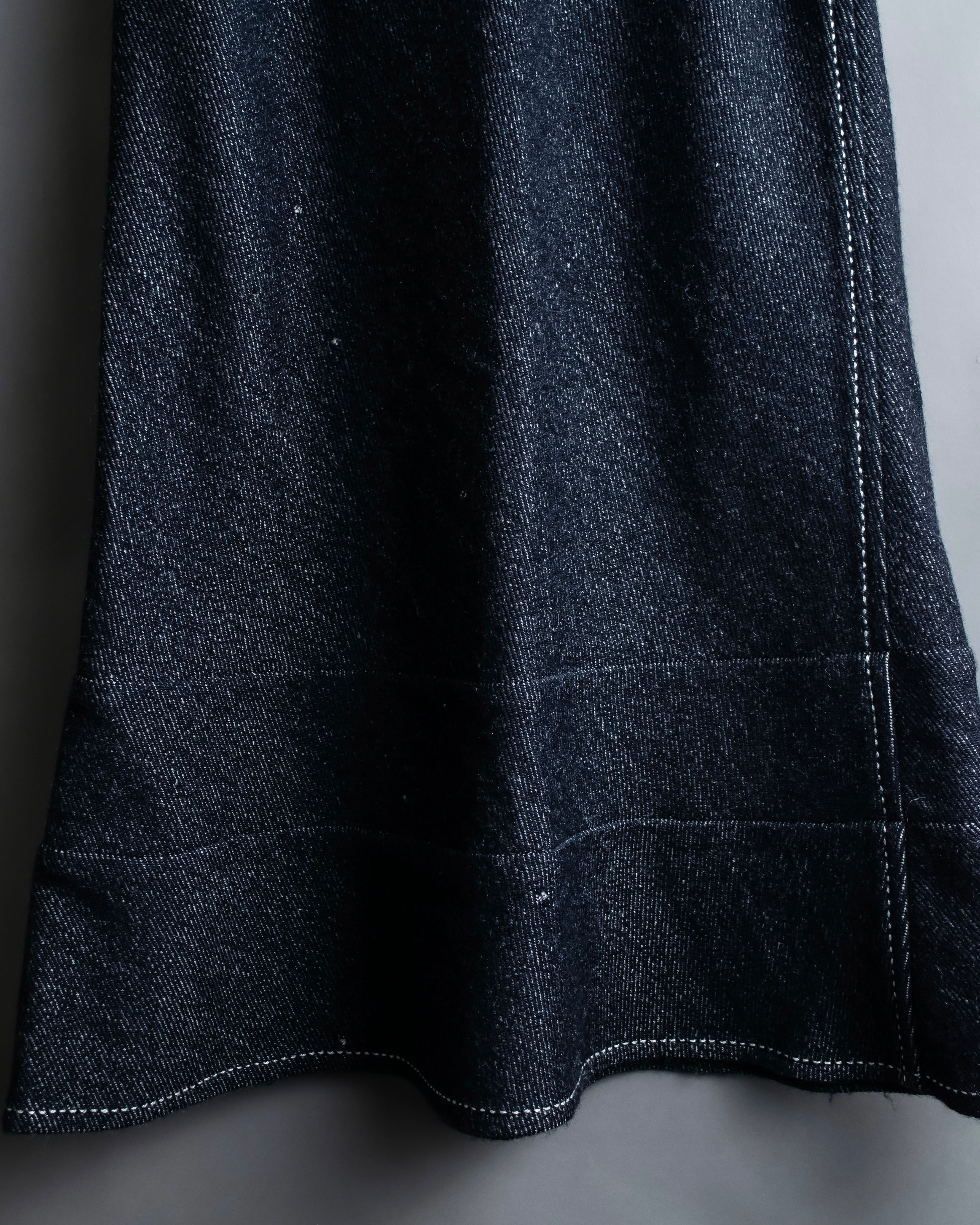 "tricot COMME desGARCONS" Flared silhouette wool cropped skirt