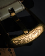 "LOUIS VUITTON" 00’s perforated monogram leather belt