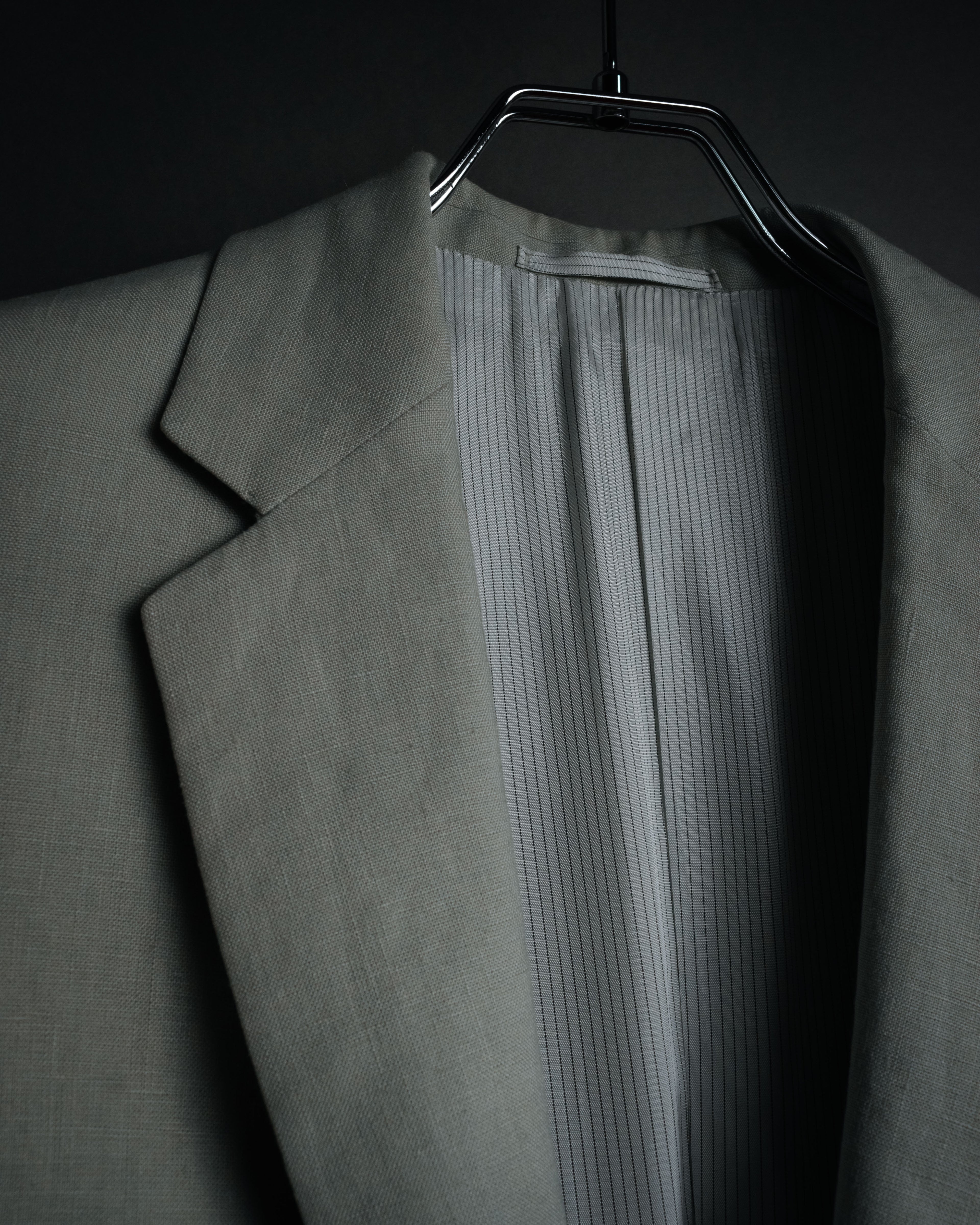 “PRADA” 10’s Linen tailored suit set
