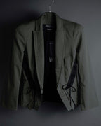 "MCQ Alexander McQueen" Lace-up panel design shaped jacket