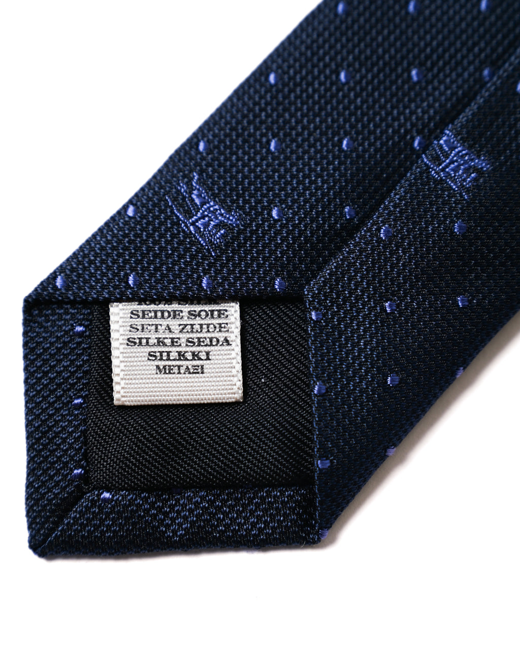 BURBERRY/ Horse Logo and Dot Designed Tie Navy