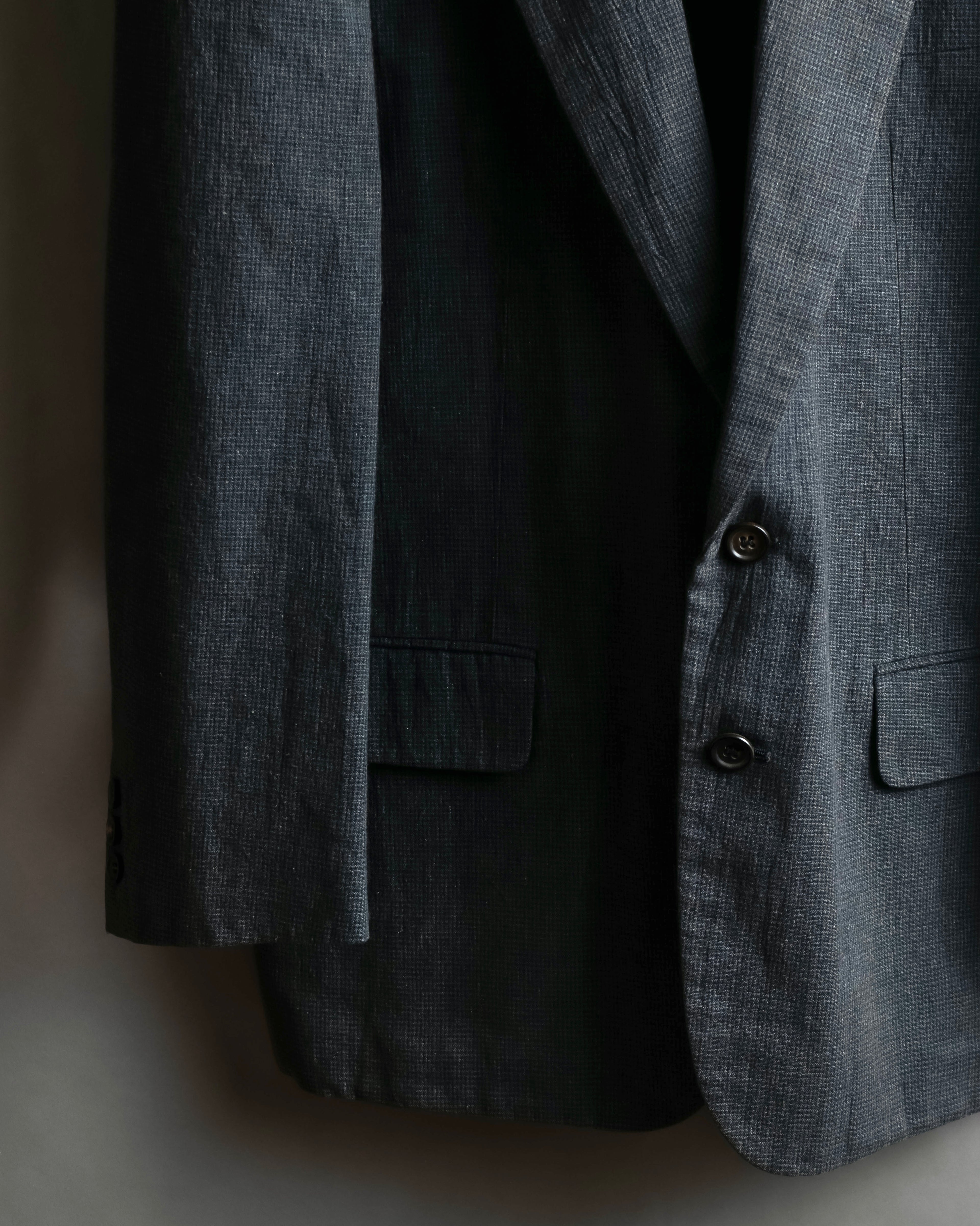 "COMME des GARCONS HOMME" 03SS fine all-over pattern cotton tailored jacket