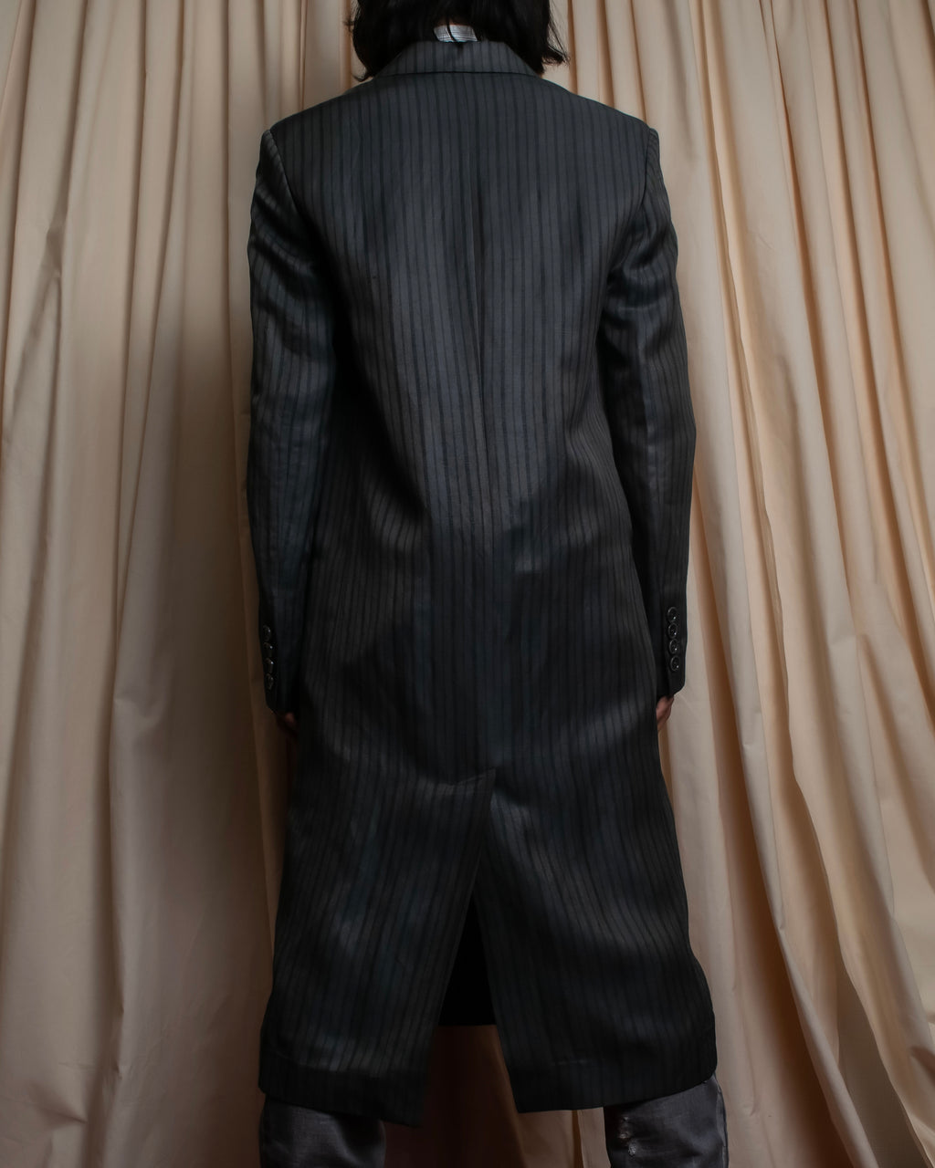 "Acne Studios" Antique design long striped coat
