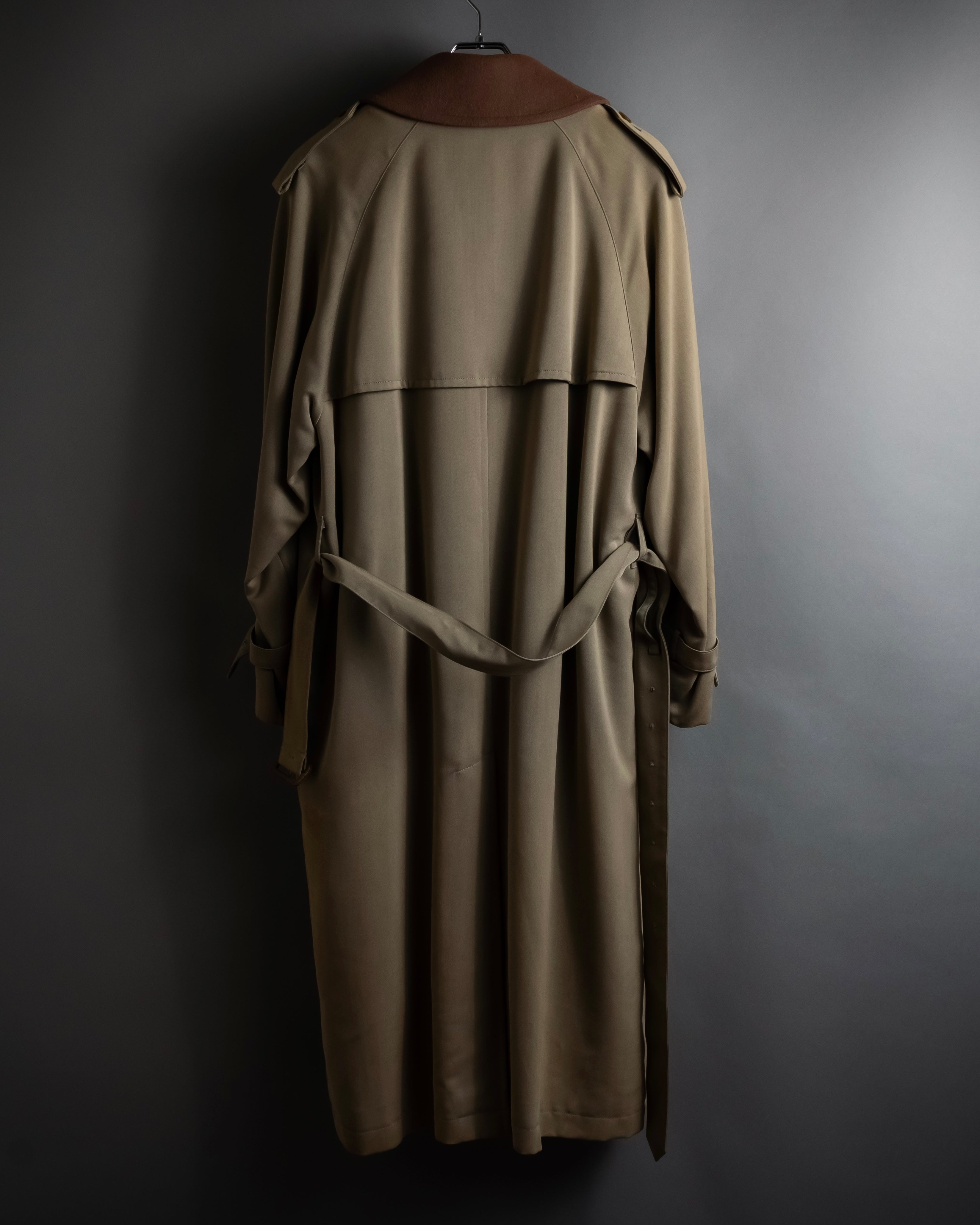 -SPECIAL- "Burberrys" 90's Collar switching two-tone trench coat