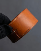 "HERMES" Camel brown color leather bangle