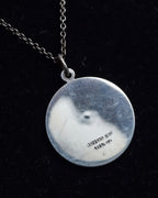 "Tiffany&Co" Olympic torch motif sterling silver necklace