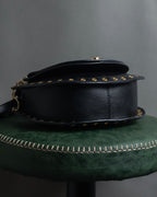 "See by Chloé" Half-moon grommet-detail suede shoulder bag