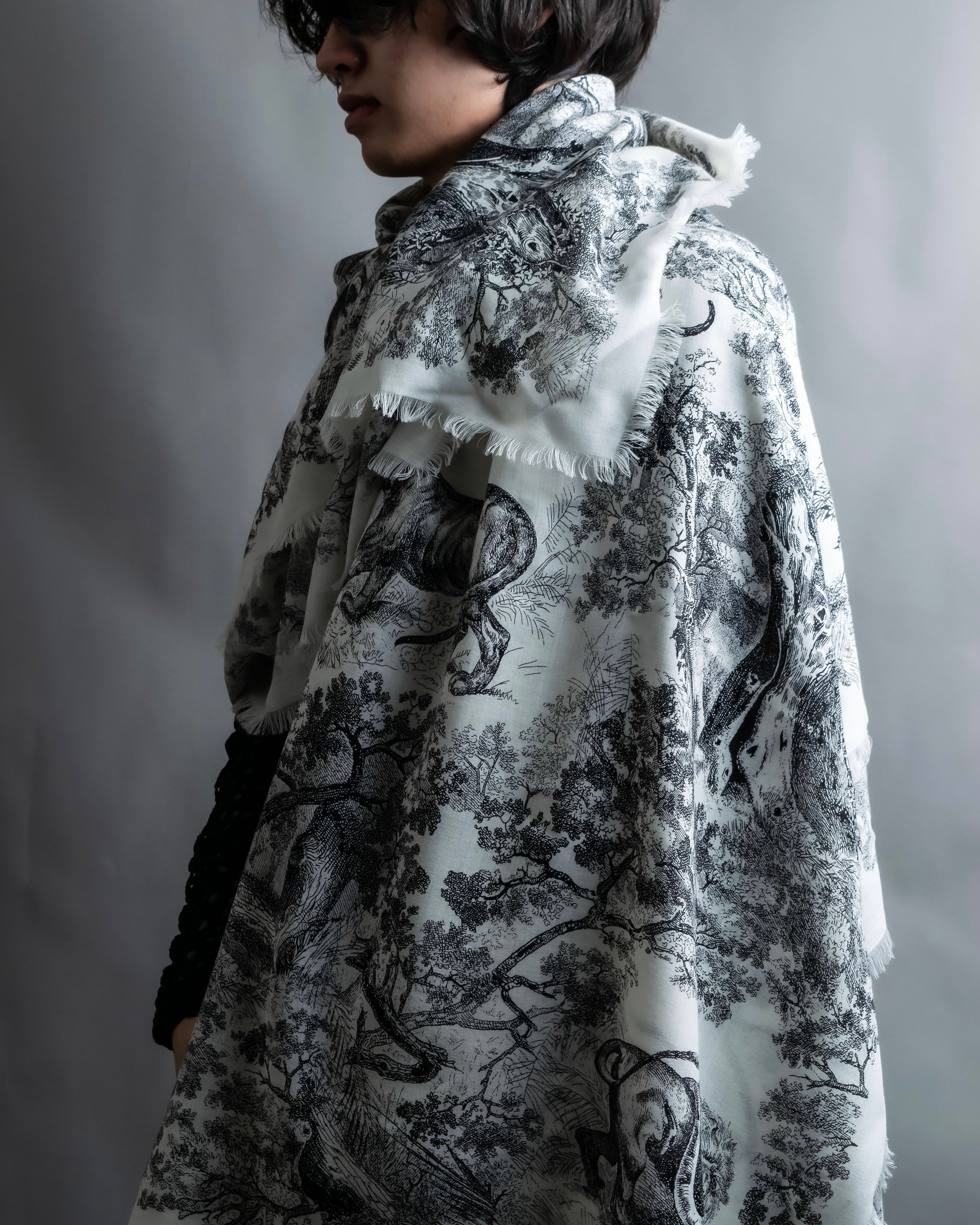 "DIOR" Toile de Jouy Sauvage Scarf