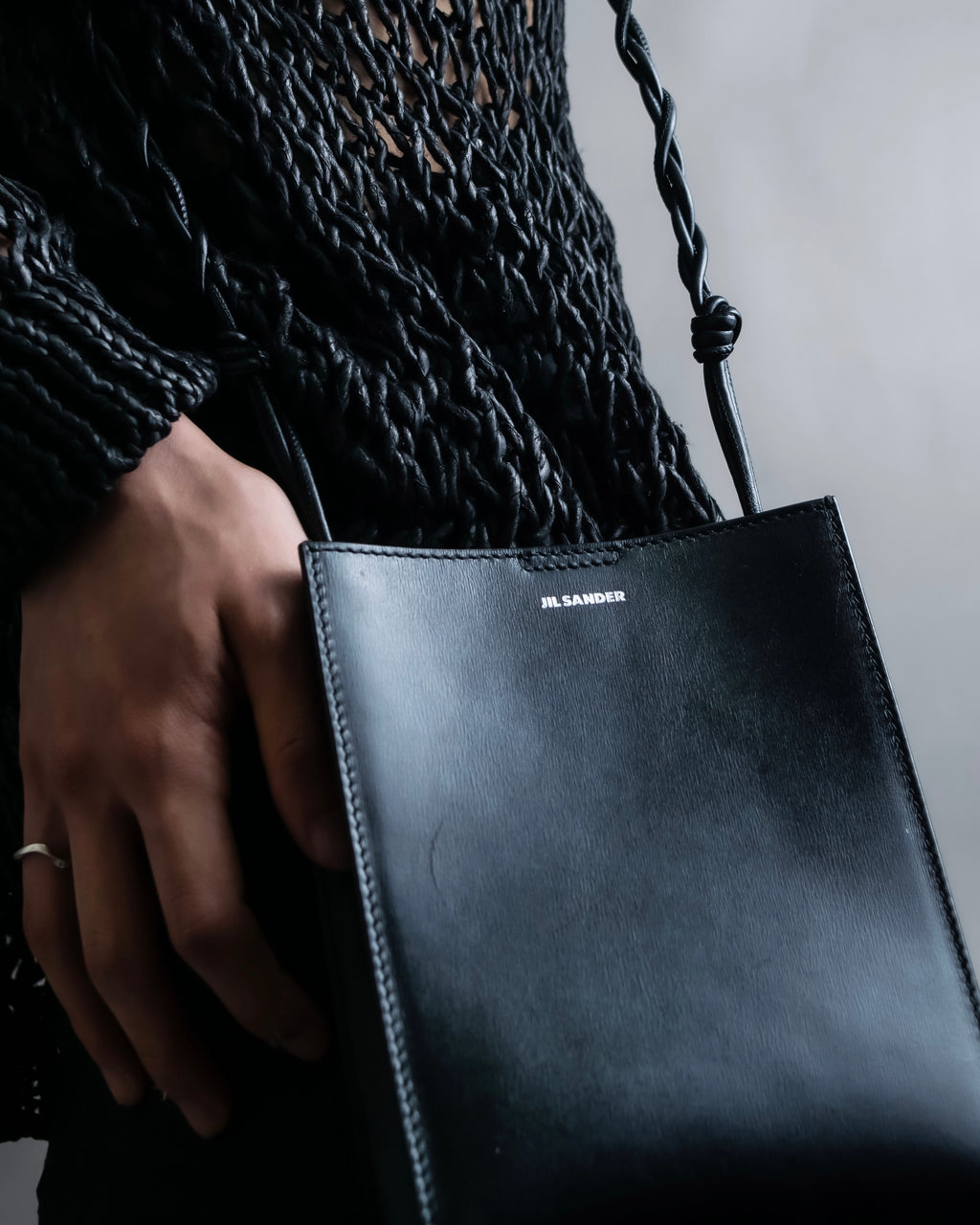 "JIL SANDER" tangle small square shoulder bag