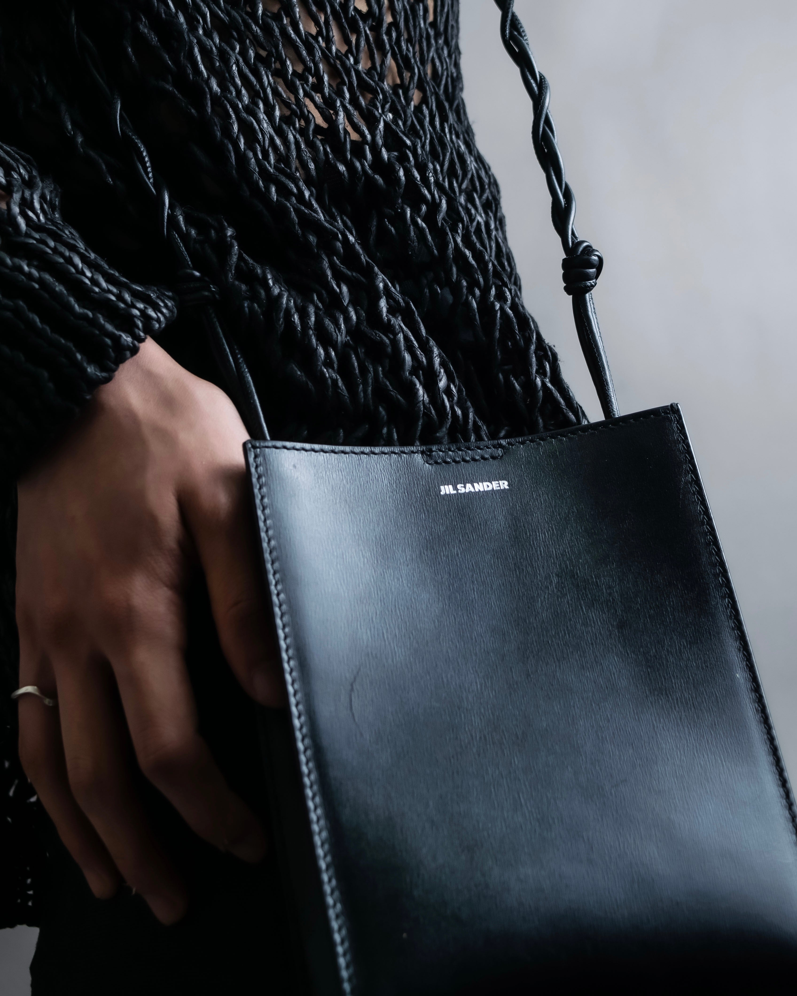 "JIL SANDER" tangle small square shoulder bag