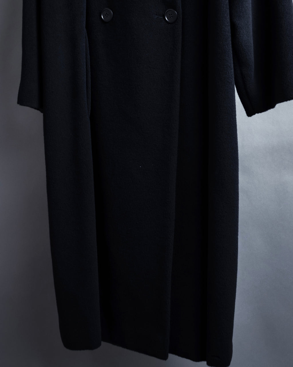 "allegri" Crossover design 2-way collar wool coat