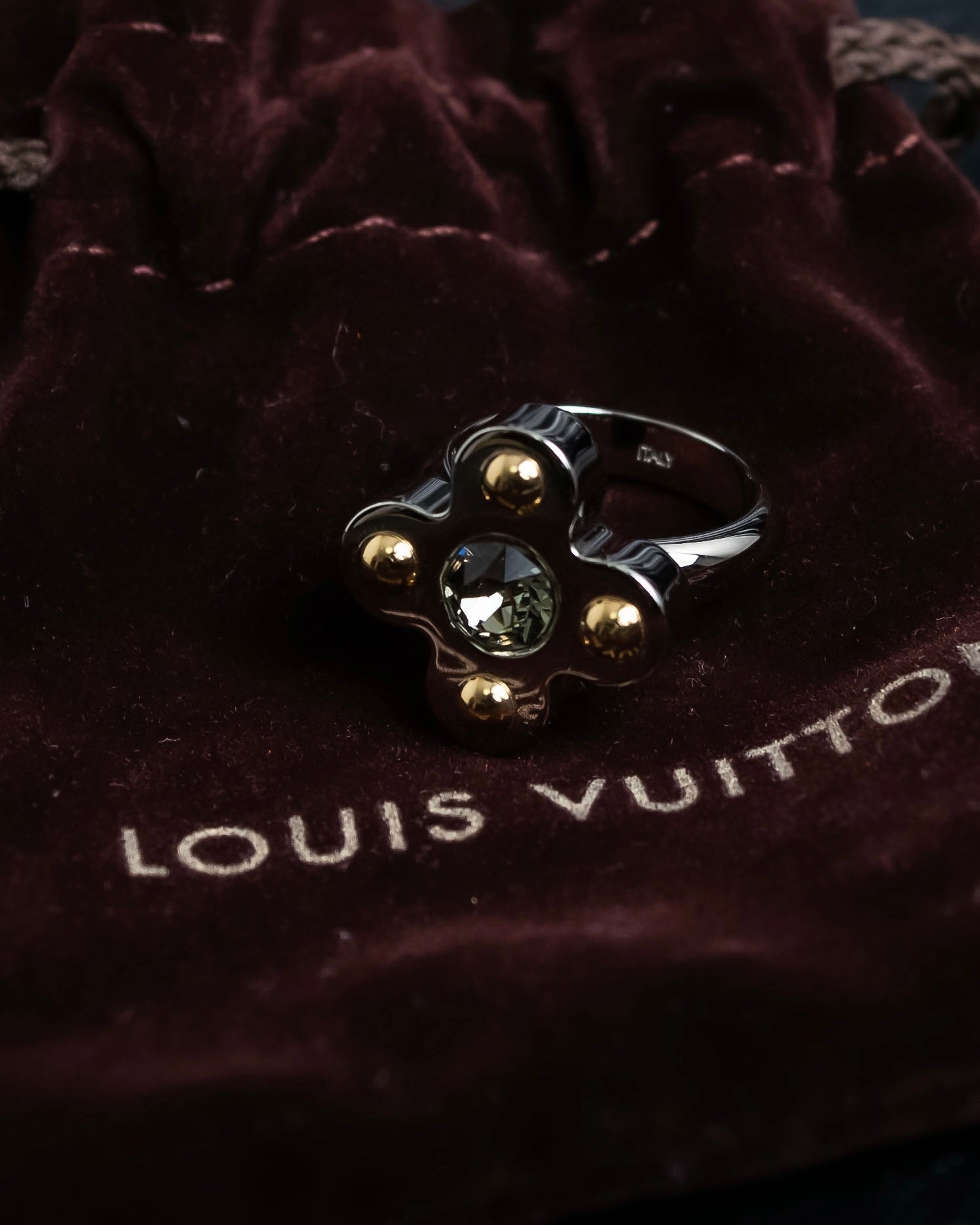 "LOUIS VUITTON" Berg love letters metal ring