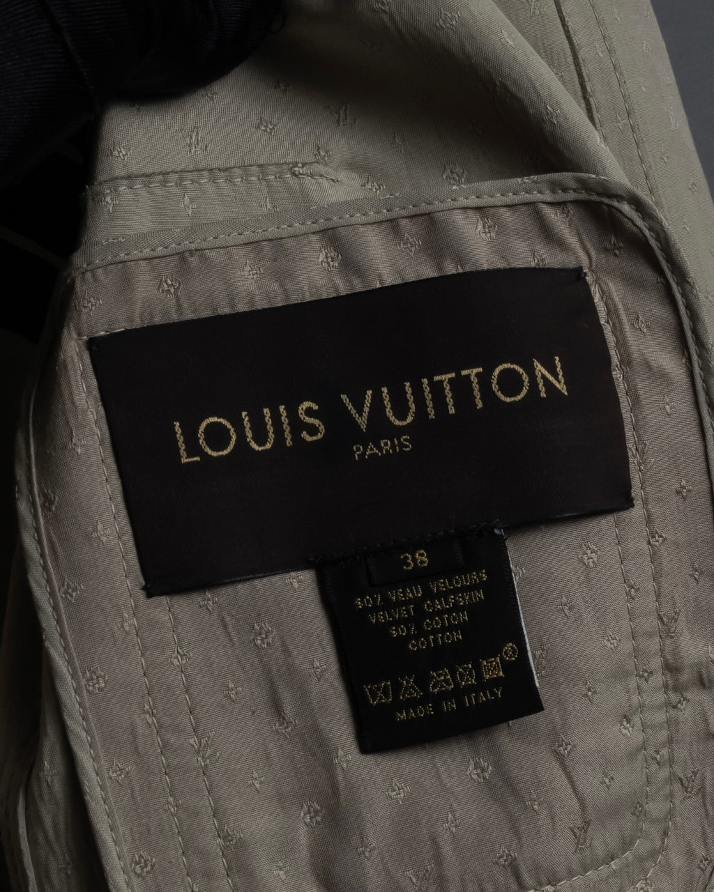"LOUIS VUITTON" 00's Marc Jacobs period double-breasted suede coat