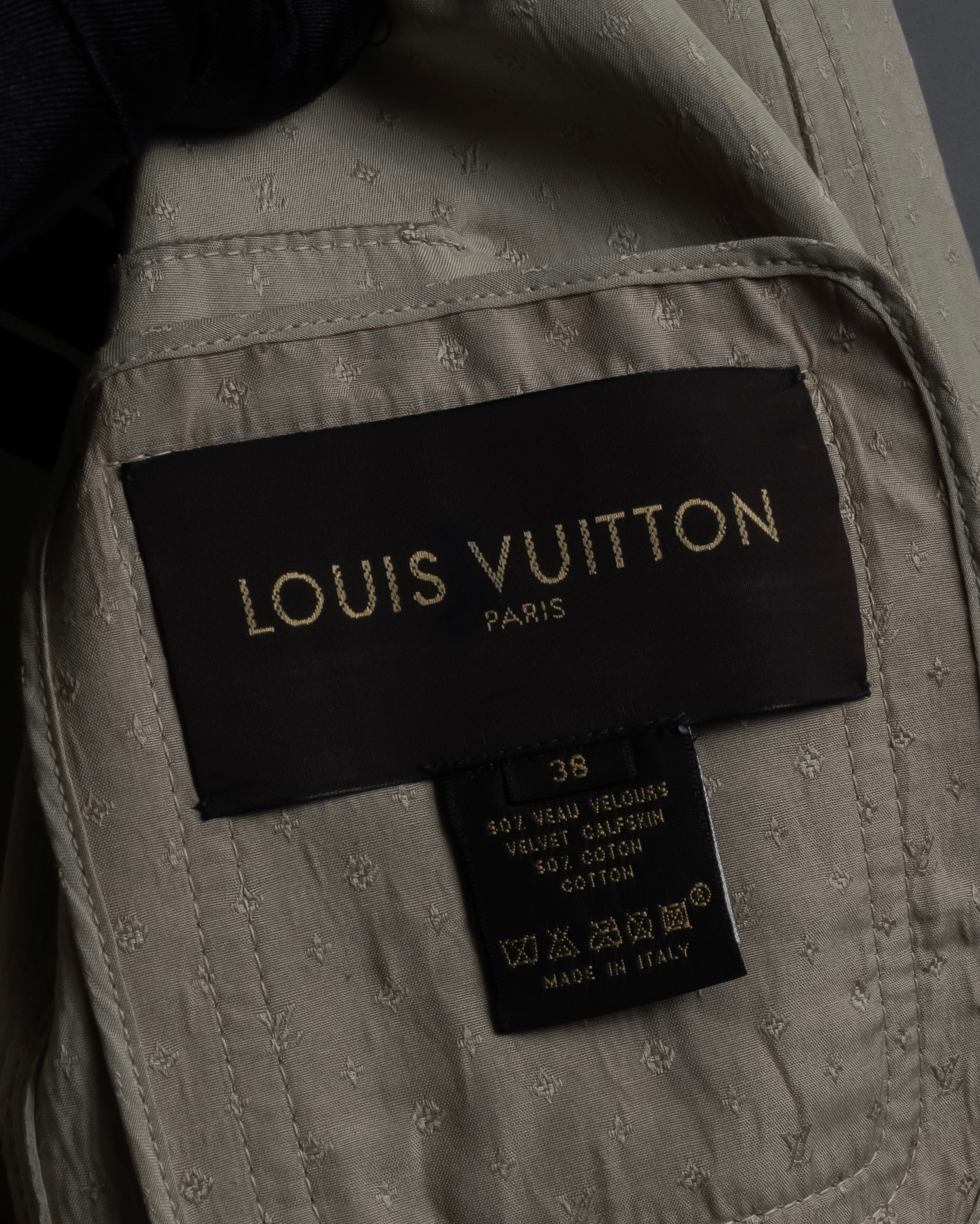 "LOUIS VUITTON" 00's Marc Jacobs period double-breasted suede coat