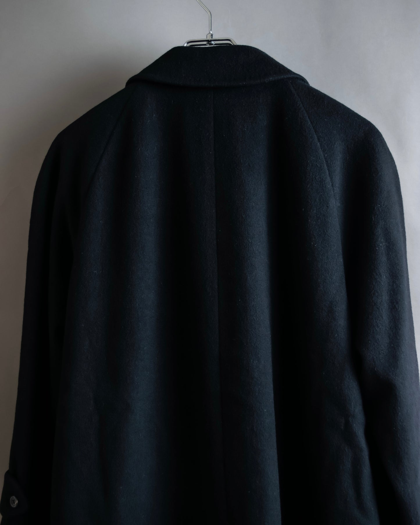 "BURBERRYS" Fly front cashmere blend oversized 2way soutien collar coat