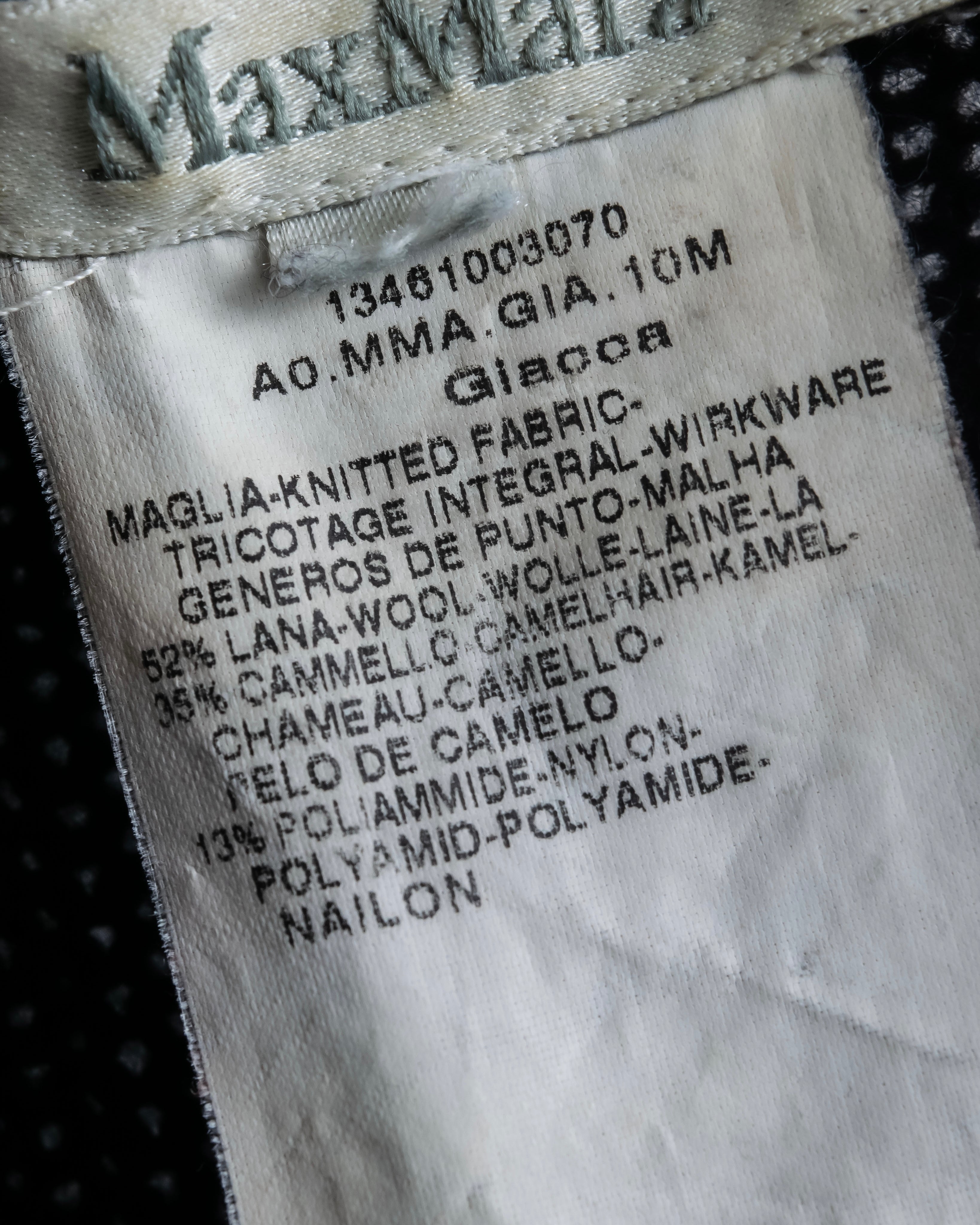 “MaxMara” Oversized gown designed cardigan