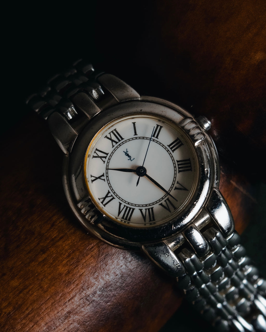 "Yves Saint Laurent" 90’s classically proportioned bracelet dress watch
