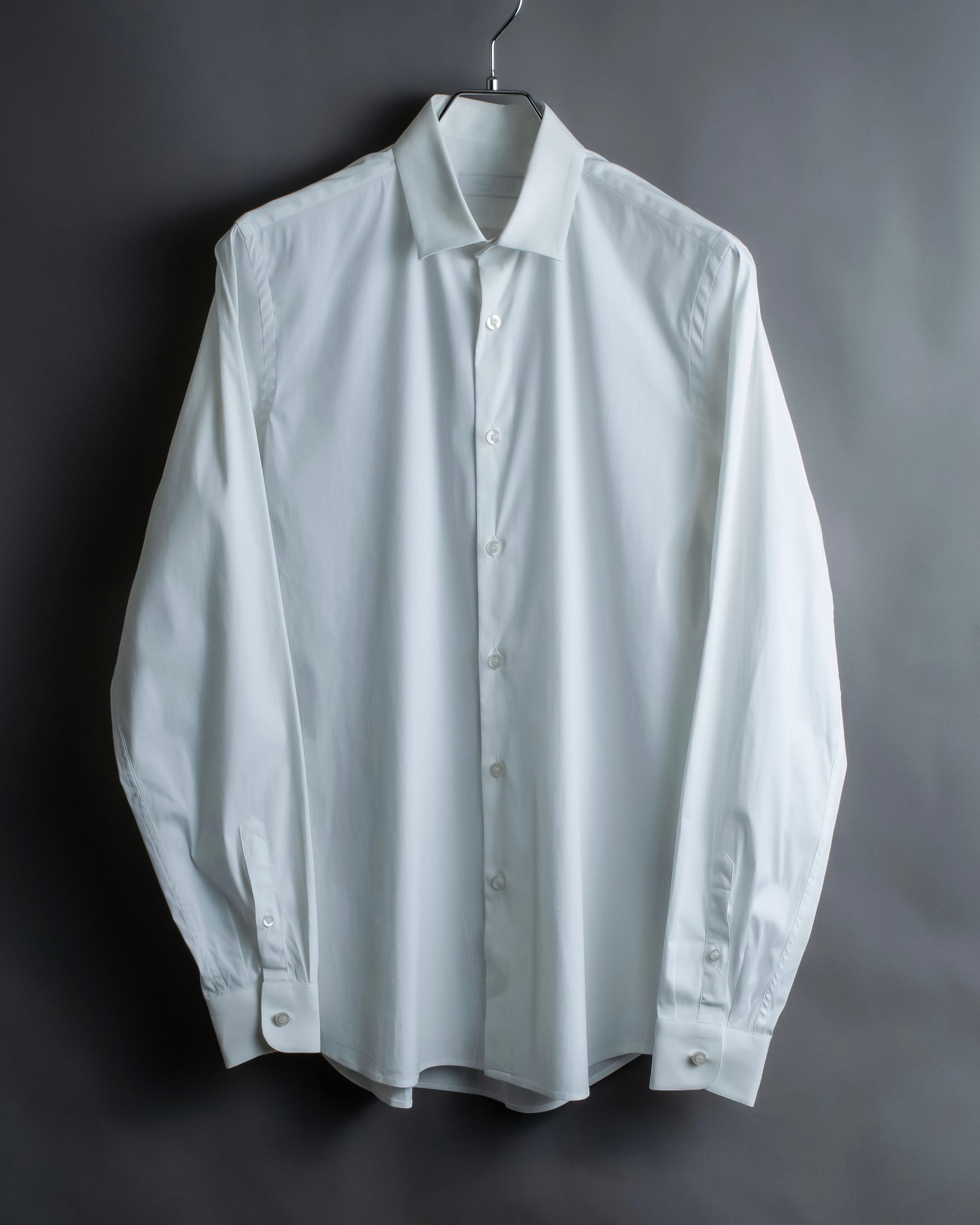 “PRADA” Short pointed collar dress shirt