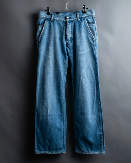 "Bottega Veneta" Vintage style slacks detail straight jeans