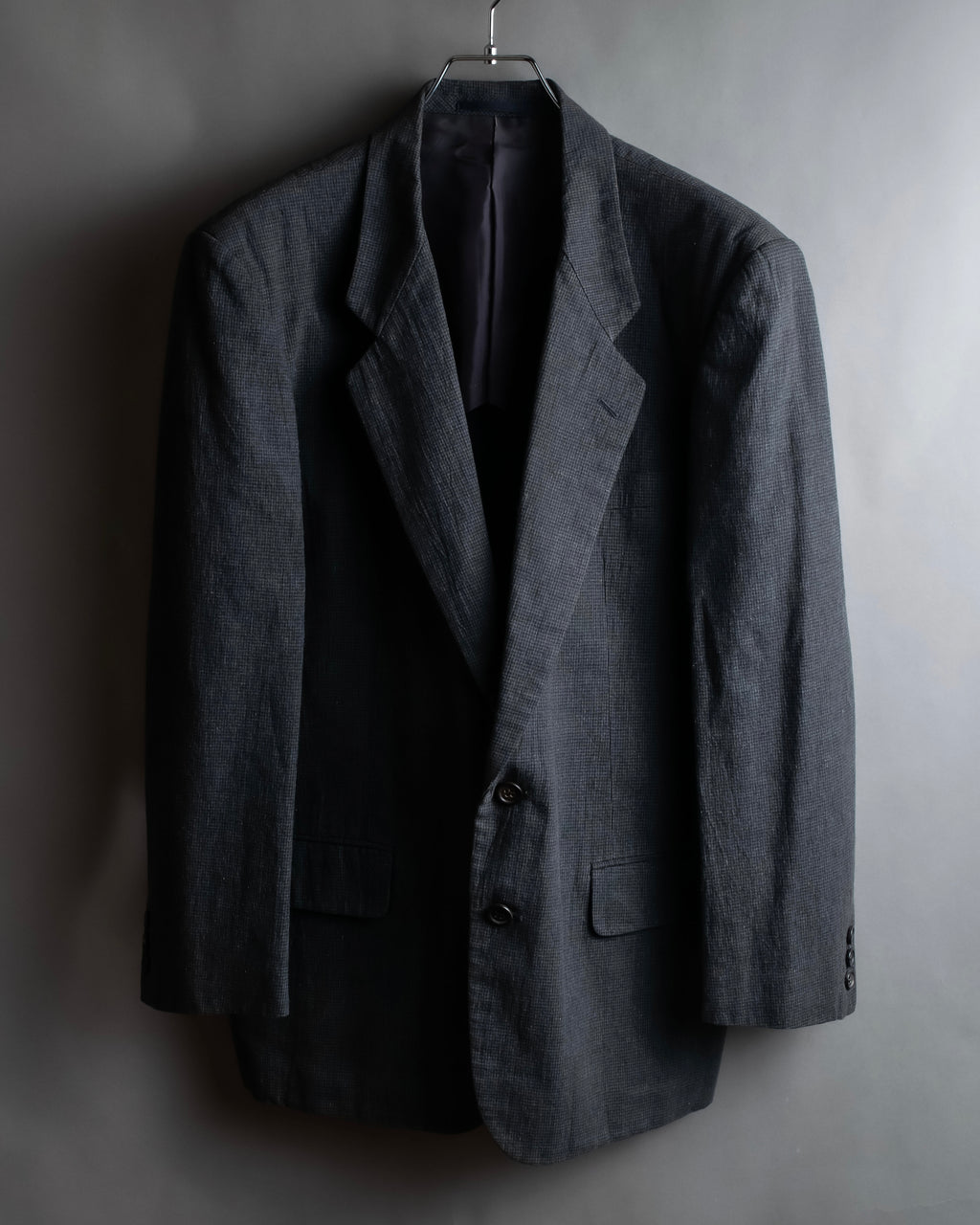 "COMME des GARCONS HOMME" 03SS fine all-over pattern cotton tailored jacket
