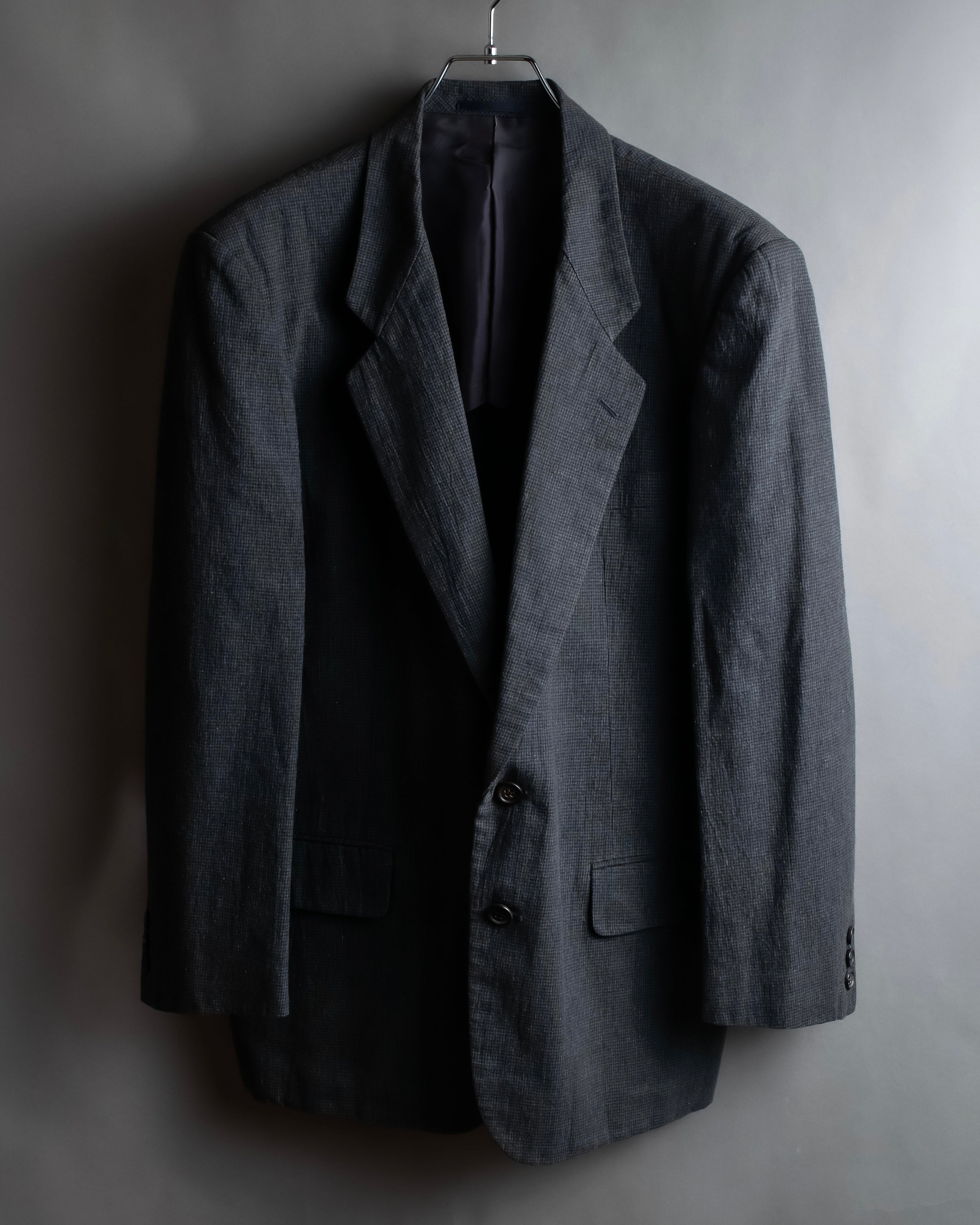 "COMME des GARCONS HOMME" 03SS fine all-over pattern cotton tailored jacket
