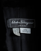 -SPECIAL- "Salvatore Ferragamo"
90's-00's A neat silhouette 100% lapin fur coat