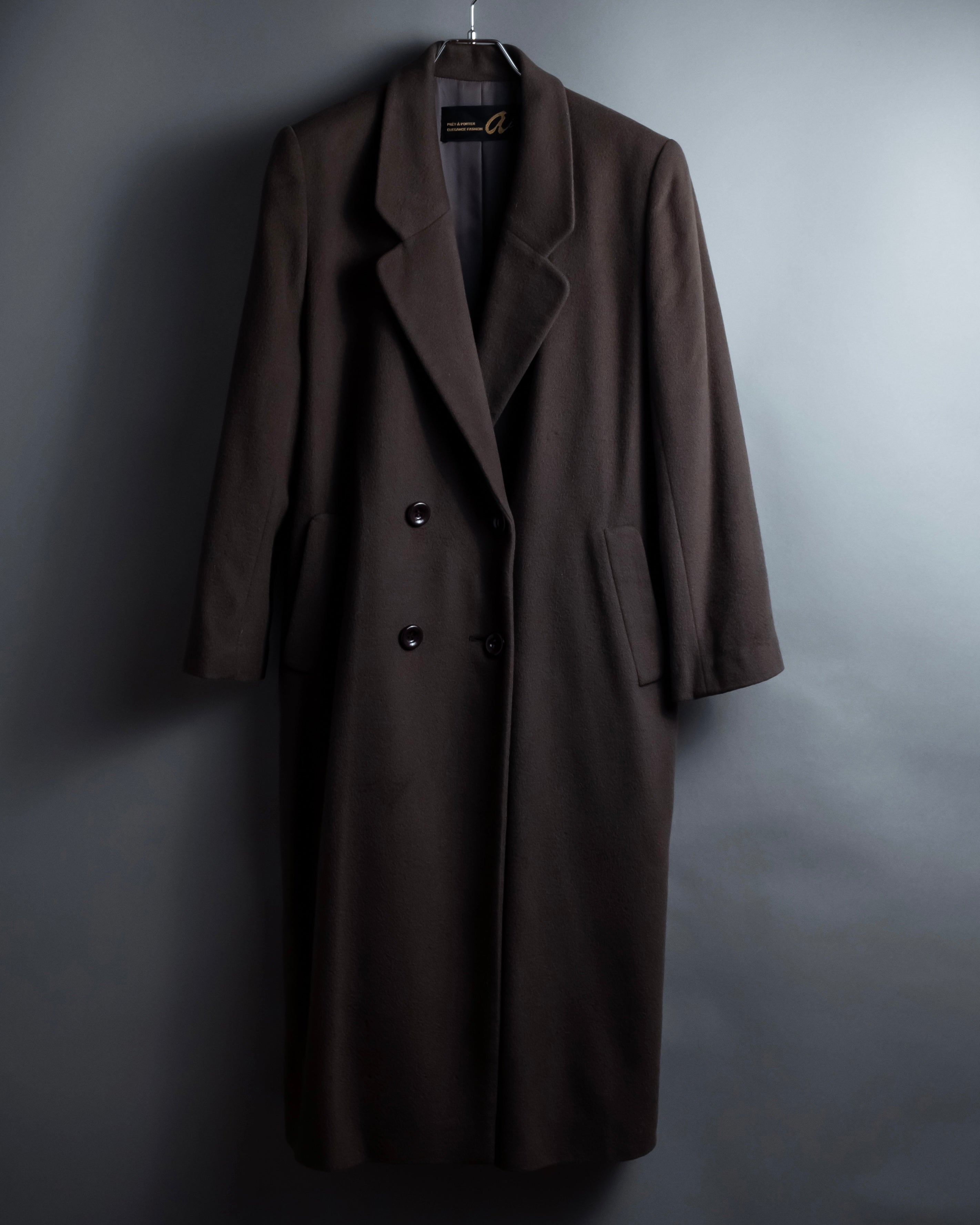 Vintage 100% pure cashmere long chester coat