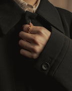 -SPECIAL- "Y's" 15AW Cape design panel oversized stand collar coat