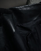 –SPECIAL– "SAINT LAURENT PARIS"
10’s Houndstooth leather-lapel peak blazer