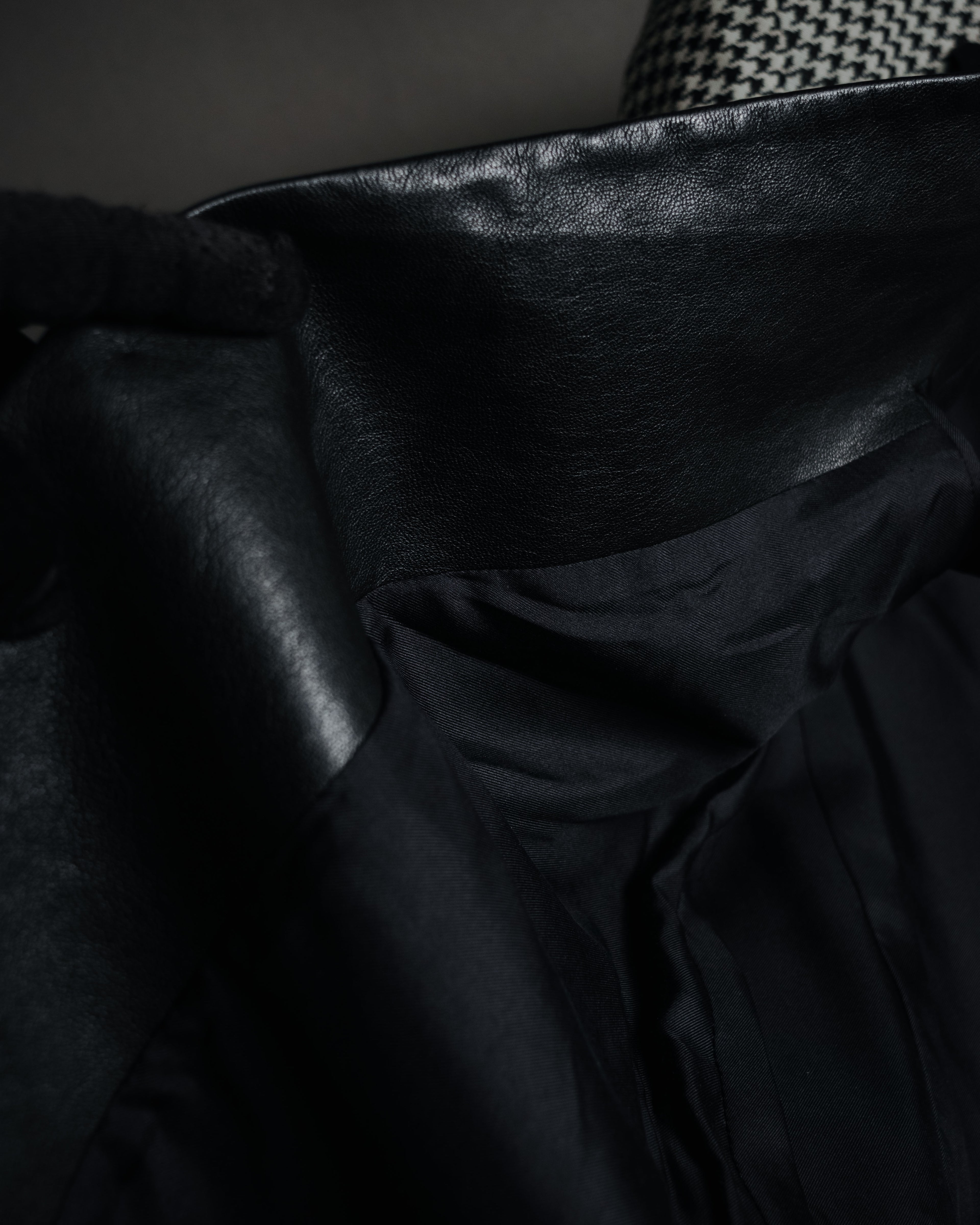 –SPECIAL– "SAINT LAURENT PARIS"
10’s Houndstooth leather-lapel peak blazer