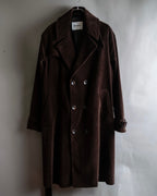 "Barbour" Wide ribbed corduroy maxi-length trench coat