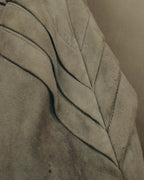 -SPECIAL- “LOEWE” 80’s-early 90’s Taupe suede leather blouson jacket